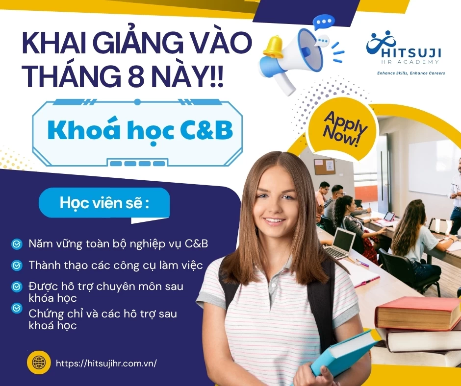 THÔNG BÁO KHAI GIẢNG KHÓA HỌC C&B THÁNG 8/2025