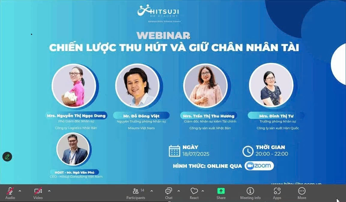 [RECAP WEBINAR – “CHIẾN LƯỢC THU HÚT & GIỮ CHÂN NHÂN TÀI” | 18.07.2025]