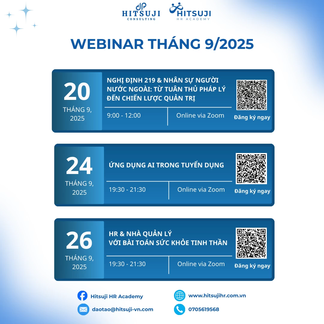 TỔNG HỢP WEBINAR MIỄN PHÍ THÁNG 9/2025