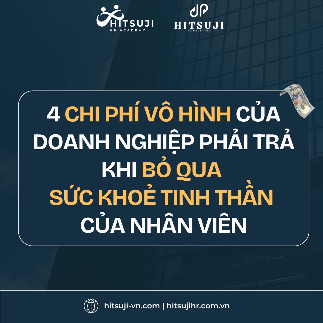 [SỨC KHOẺ TINH THẦN] 4 CHI PHÍ VÔ HÌNH DOANH NGHIỆP PHẢI TRẢ KHI BỎ QUA SỨC KHOẺ TINH THẦN CỦA NHÂN VIÊN