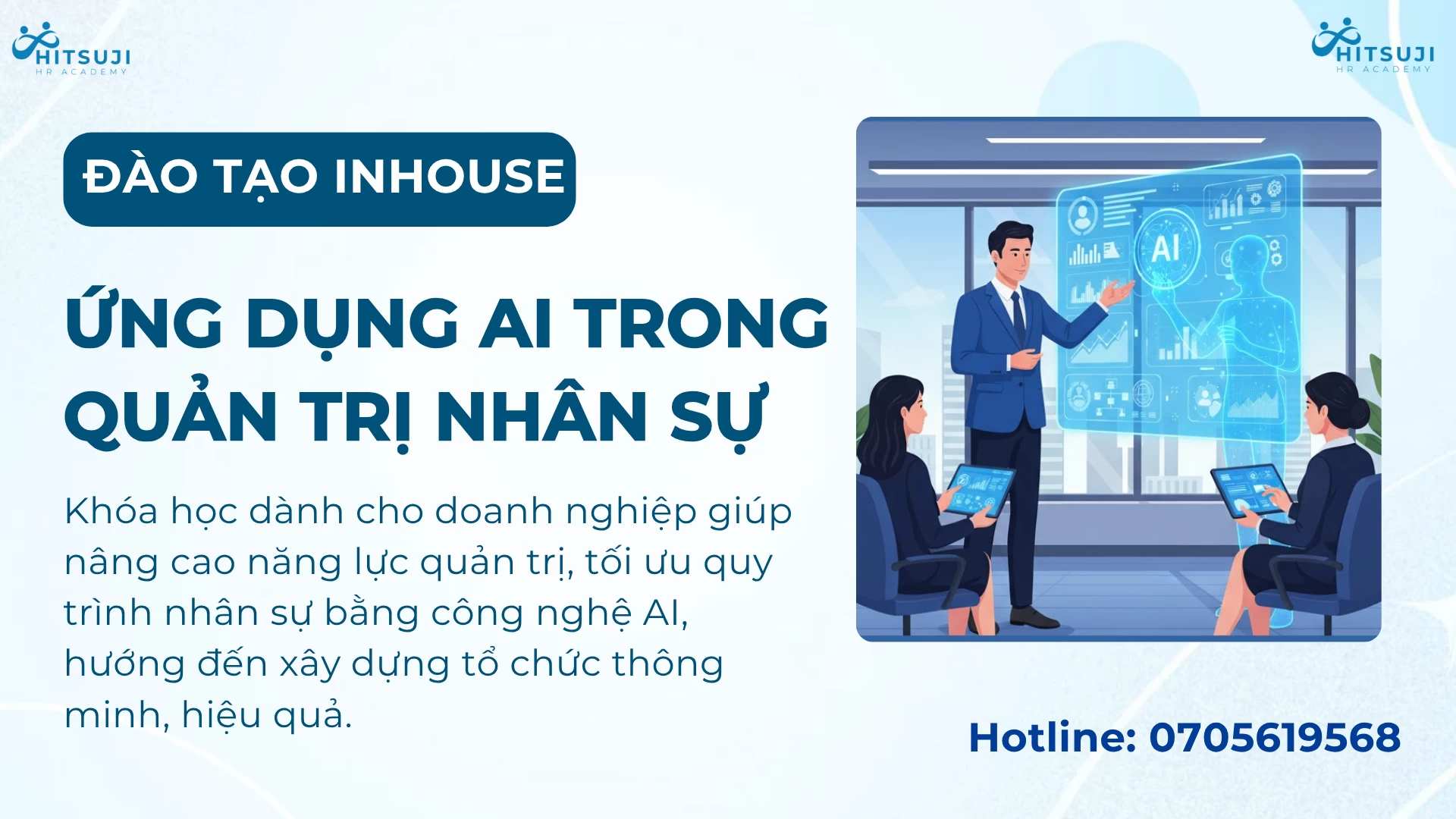 [ĐÀO TẠO INHOUSE] ỨNG DỤNG AI TRONG QUẢN TRỊ NHÂN SỰ