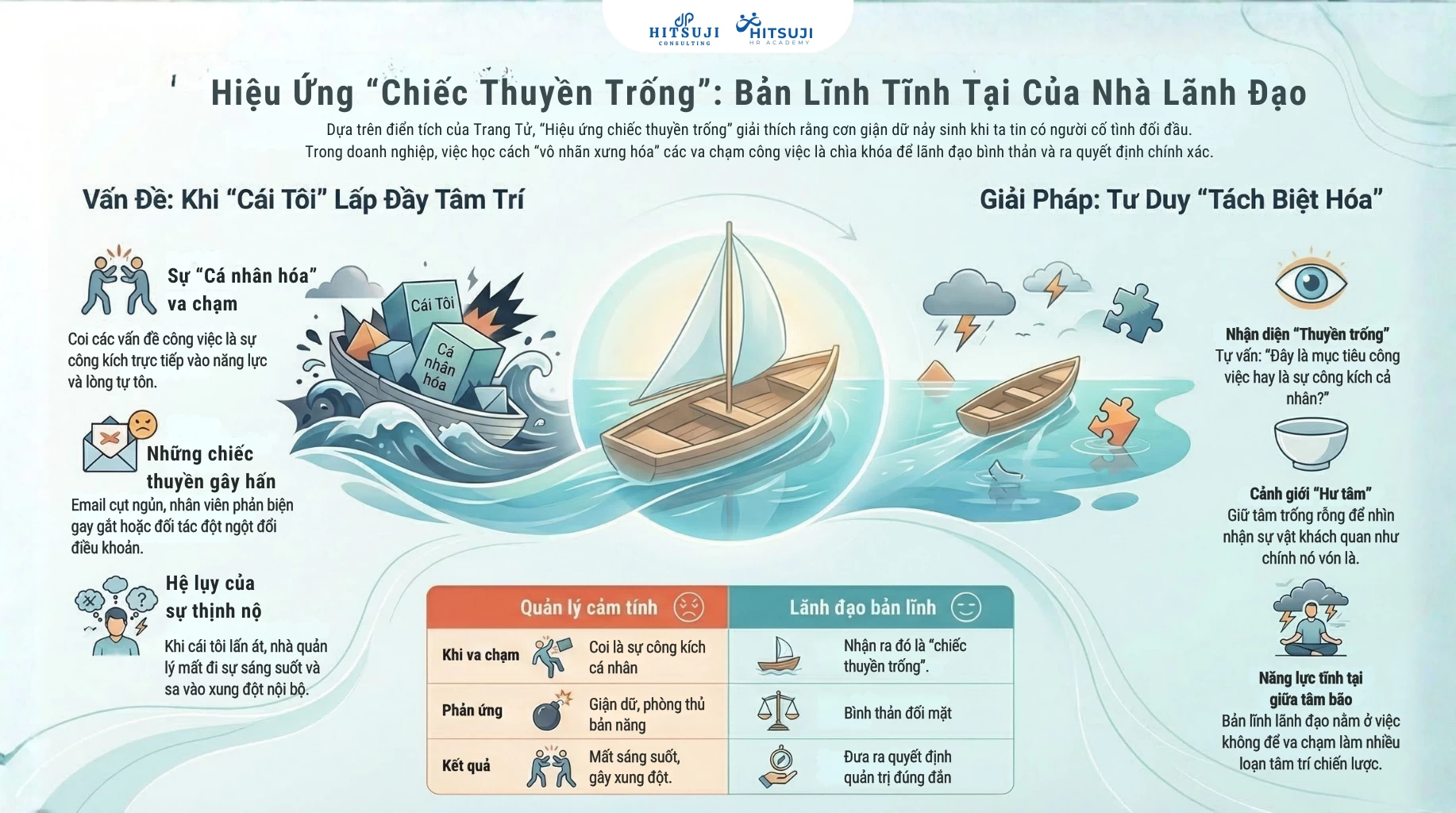 BÀI HỌC NHÂN SỰ TỪ CHIẾC THUYỀN TRỐNG